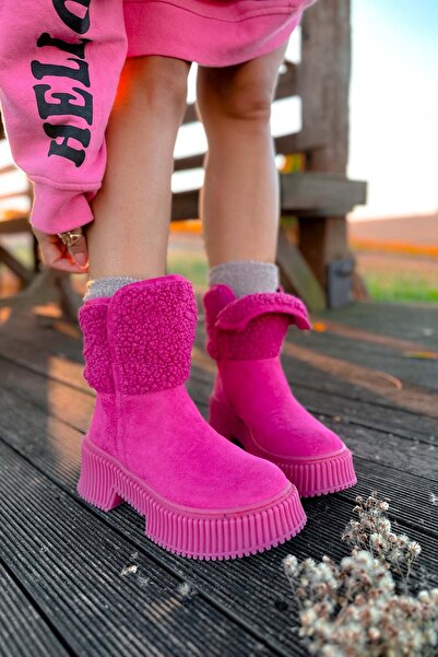 Shoebutik Μπότες Dublin Fuchsia Suede