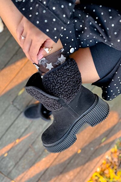 Shoebutik Dublin Siyah Süet Bot