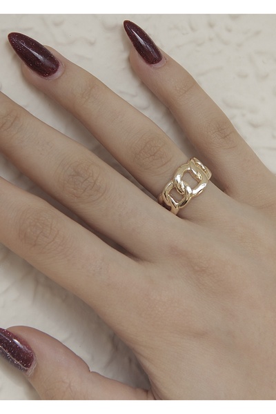 takıtarzım синджир златен регулируем дамски пръстен