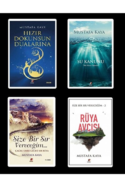 Fenomen Yayıncılık Mustafa Kaya 4'kü Set. Size Bir Sır Vereceğim-hızır Dokuns...