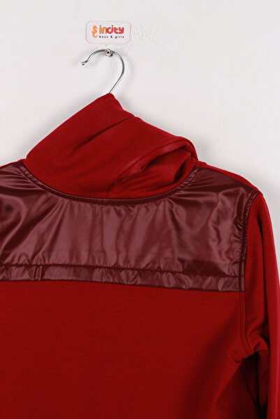 incity Boy's Burgundy Hooded Sweatshirt