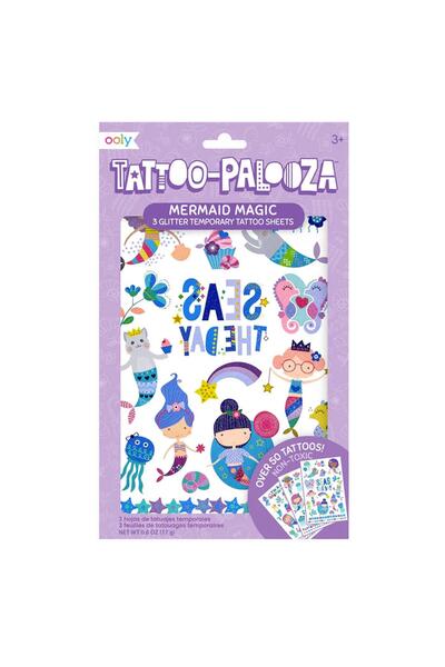 Ooly Tattoo Palooza Geçici Dövme Seti - Mermaid Magic