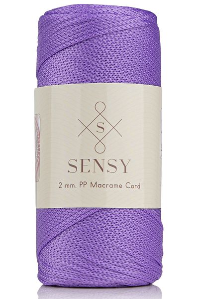 SENSY 2 Mm - 200 gr Polyester Macrame Thread Lilac 230 M Polyester Macrame Thread Supla Thread And Bag Thread
