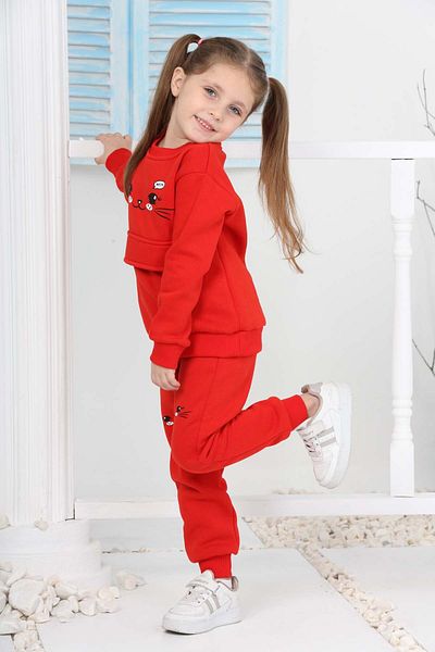Sellfie Kids Cat Printed Clamshell Girls' Set