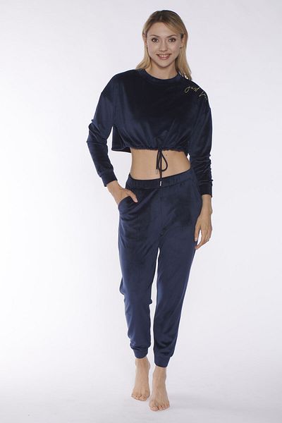 Rubina Secret Set de pijamale pentru femei Velvet Crop