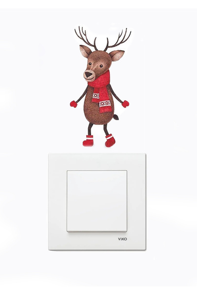 WALLHUMAN Αυτοκόλλητο παιδικού δωματίου με θέμα τον Χριστουγεννιάτικο Πάγο κα...