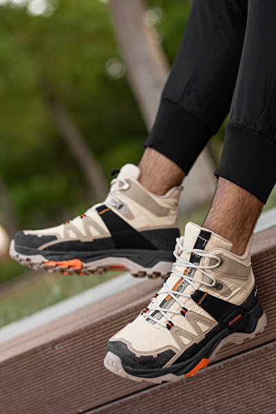 Freemax Men's Orthopedic Insole Outdoor Sports Sneaker Trekking Boots Freemax.2392 Beige Orange