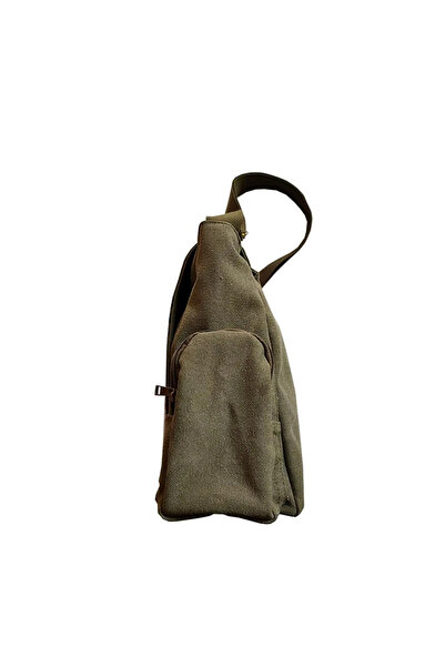 Gofeel Duck Anatomy Baskılı Unisex Yeşil Postacı Çantası