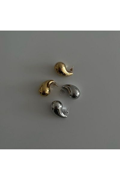 bee Grey Steel Earrings - Drop Earrings, Eye Age Earrings