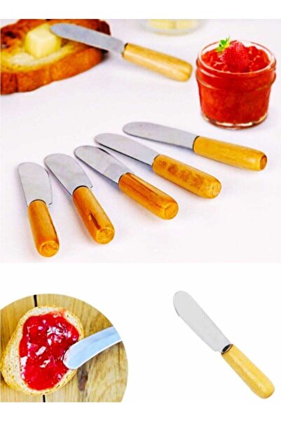 İlk Chef 6lı Bambu Saplı Kahvaltılık Tereyağ Reçel Bıçağı 6lı Kahvaltılık Bıç...