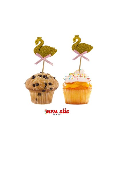 MFM Swan eva scobitoare cu fundita 10 buc auriu