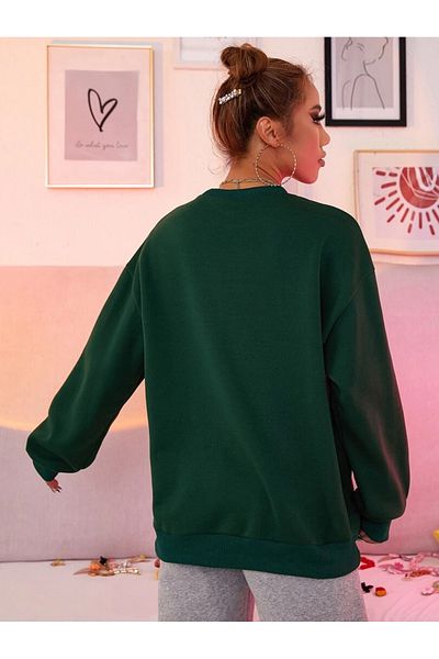Revasser Unisex Women/Men California Special Series Oversize Crew Neck Cotton Sweatshirt