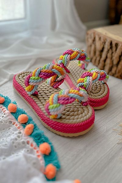 Shoebutik Παντόφλες φούξια περγαμόν