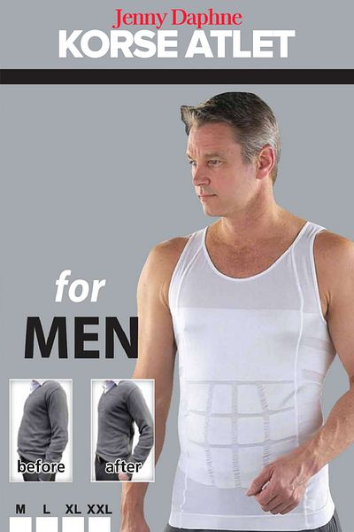 Jenny Daphne Men's Corset Athlete Waist Chest Belly Gynecomastia Toning Firming Upright Posture Helper Athlete