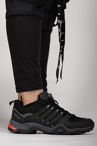 Riccon Pánské trekingové boty Thoknyl001268 Černo červená