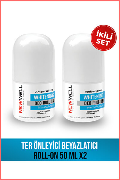 New Well 2 Adet Ter Önleyici Beyazlatıcı Roll-On 50 ML