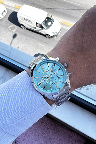 Ferrucci Function Erkek Kol Saati 3 Atm Su Geçirmez Gümüş Renk Çelik Kordon