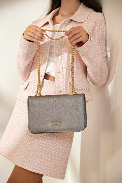 Armine Platinum Women's Evening Dress Shoulder Bag