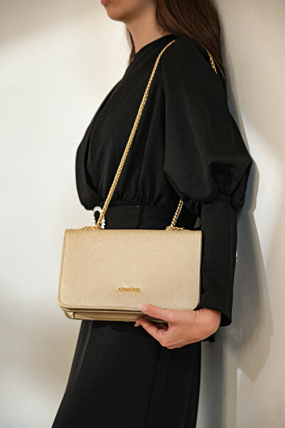 Armine Gold Women's Evening Dress Shoulder Bag