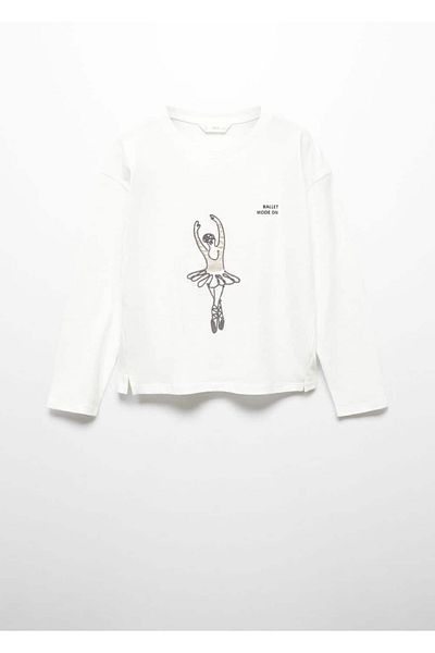 MANGO Kids Βαμβακερό μπλουζάκι με σχέδια
