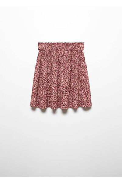 MANGO Kids Çiçek desenli volanlı etek