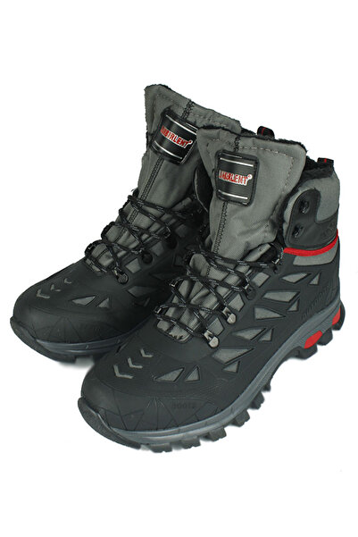 Fitbas 392060 515 Ανδρικές μπότες σε γκρι χρώμα μεγάλου μεγέθους