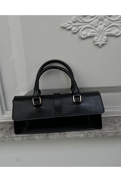 Tina Clamshell City Bag Black