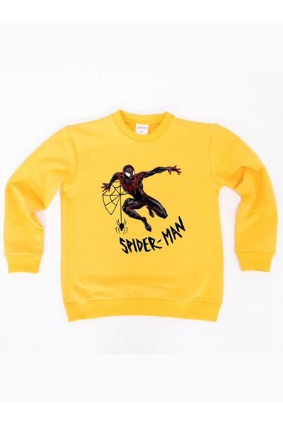 SPIDERMAN Hanorac pentru copii din țesătură de bumbac spiderman imprimat
