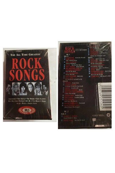 RAKS MÜZİK YAPIM THE ALL TIME GREATEST ROCK SONGS ÇİFT KASET