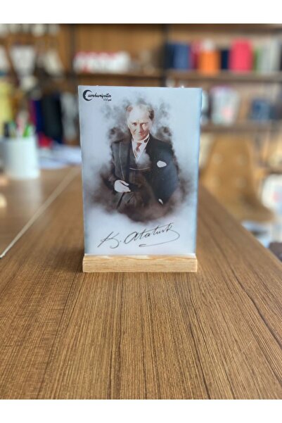 ay reklam 100.yıla Özel Atatürk Portresi Masaüstü Hediyelik Dekoratif 008