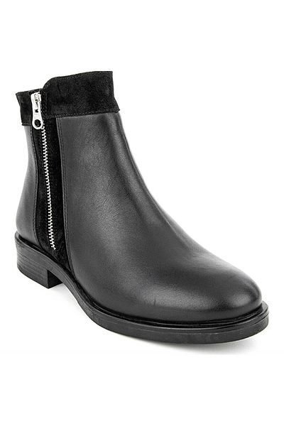 Muya Hunter 6 Point Anatomical Sole Genuine Leather Zippered Women's Boots