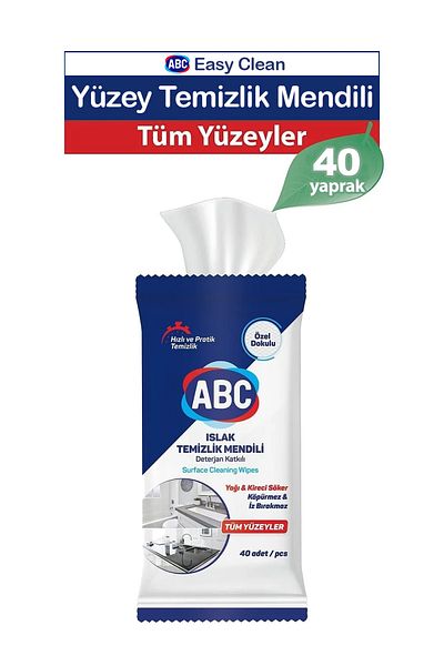ABC Easy Clean Surface Cleaning Towel 40 sheets
