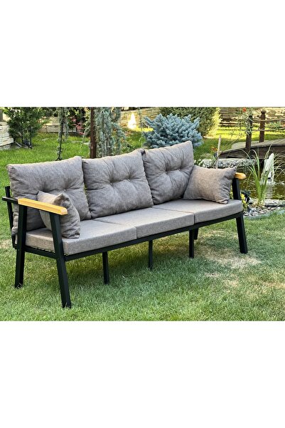 Kırlenta ERCİYES ÜÇLÜ KOLTUK KAPUÇİNO BAHÇE TAKIMI BAHÇE MOBİLYASI