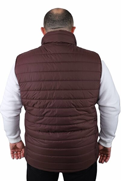 MocGrande Large Size Jessica Water Repellent Vest 22810 Claret Red