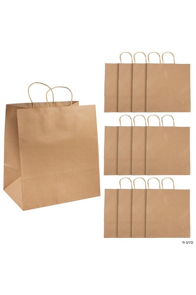 HDF PAZARLAMA 1. SINIF KRAFT ÇANTA 33X20X33 100 ADET