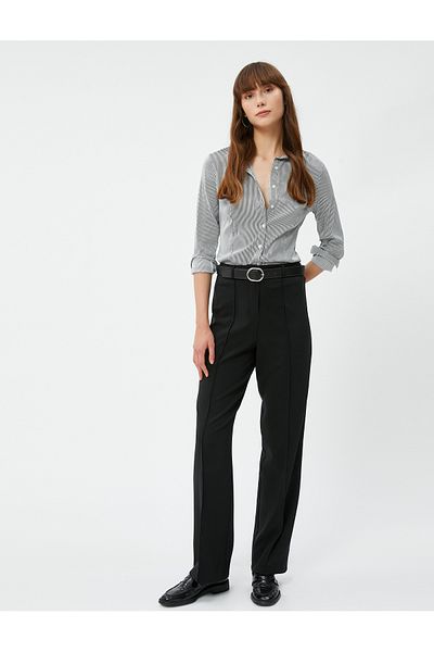 Koton Cămașă Slim Fit Cu mânecă lungă cu nasturi de bază