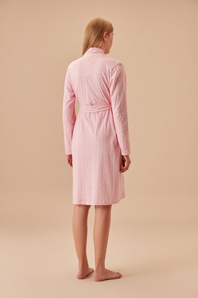 SUWEN Bow Long Dressing Gown