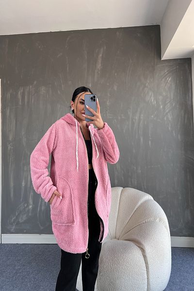 LİLA İSTANBUL Hooded Plush Fleece (Standard Size S/M/L/XL Size Compatible)