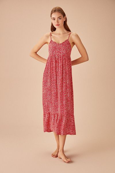 SUWEN Lora Patterned Beach Dress