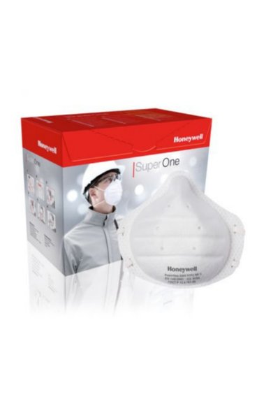 ery iş güvenliği ekipmanları Honeywell SuperOne 3207 V2 FFP3 NR D Solunum Maskesi - 30 Adet/kutu