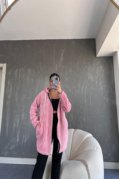 LİLA İSTANBUL Hooded Plush Fleece (Standard Size S/M/L/XL Size Compatible)