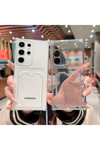 MustCase Samsung A54 Compatible Premium Antishock Card Case with Camera Protection