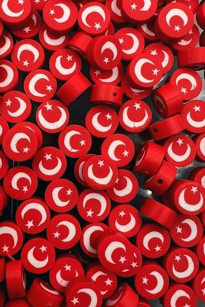 Hobimos 100 Turkish Flag Fimo Between
