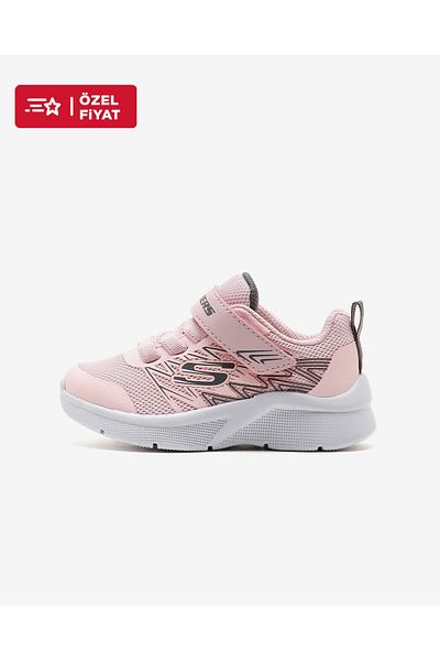SKECHERS Microspec Bold Delight - Light Pink Little Girl's Sneakers302468N LTPK