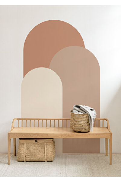 WALLHUMAN Bohem Oval 3'lü Duvar Stickerı