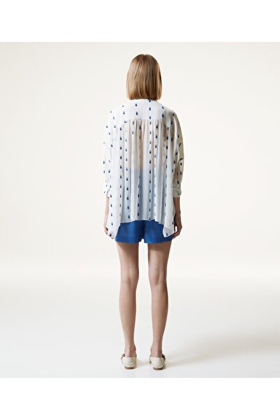 Machka Embroidered Oversize Long Shirt