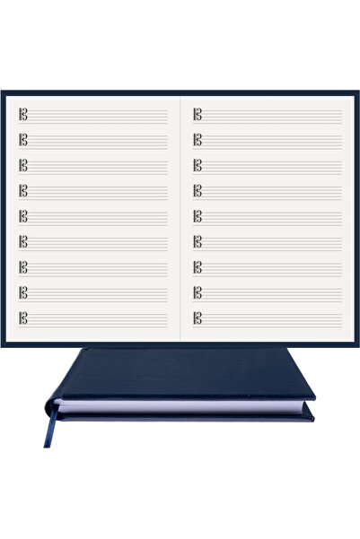 BİDEFTER كتاب الموسيقى (DO KEYED) 100% صناعة يدوية، خياطة يدوية (خيوط) جلد حر...