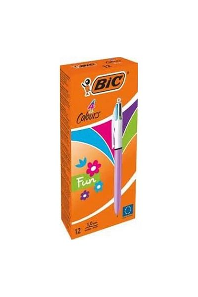 Bic 4 Colors Fun Body Lilac Ballpoint Pen