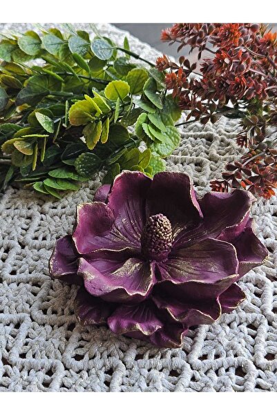 Baykuşca Dekoratif Çiçek, Manolya, Çiçek Dekoratif Takılık, Manolya Biblo