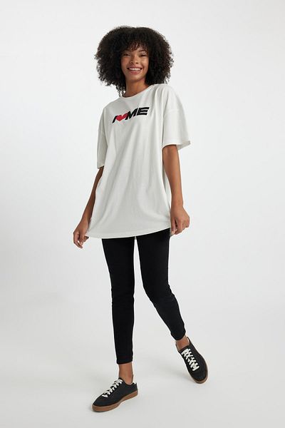 DeFacto Κοντομάνικο μπλουζάκι Oversize Fit I Love Me